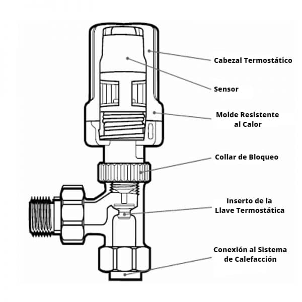 Cómo funciona una válvula con cabezal termostático? 